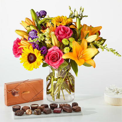 Best Day Bouquet and Chocolate Bundle